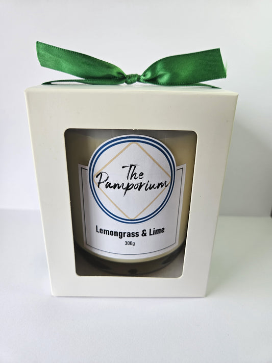 Lemongrass and Persian Lime Soy Candle 300g