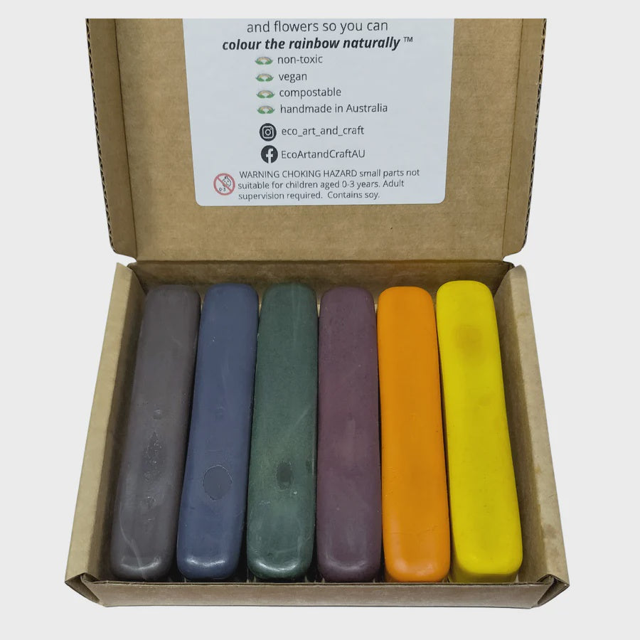 Eco Crayons Sticks - 6 Colour Box