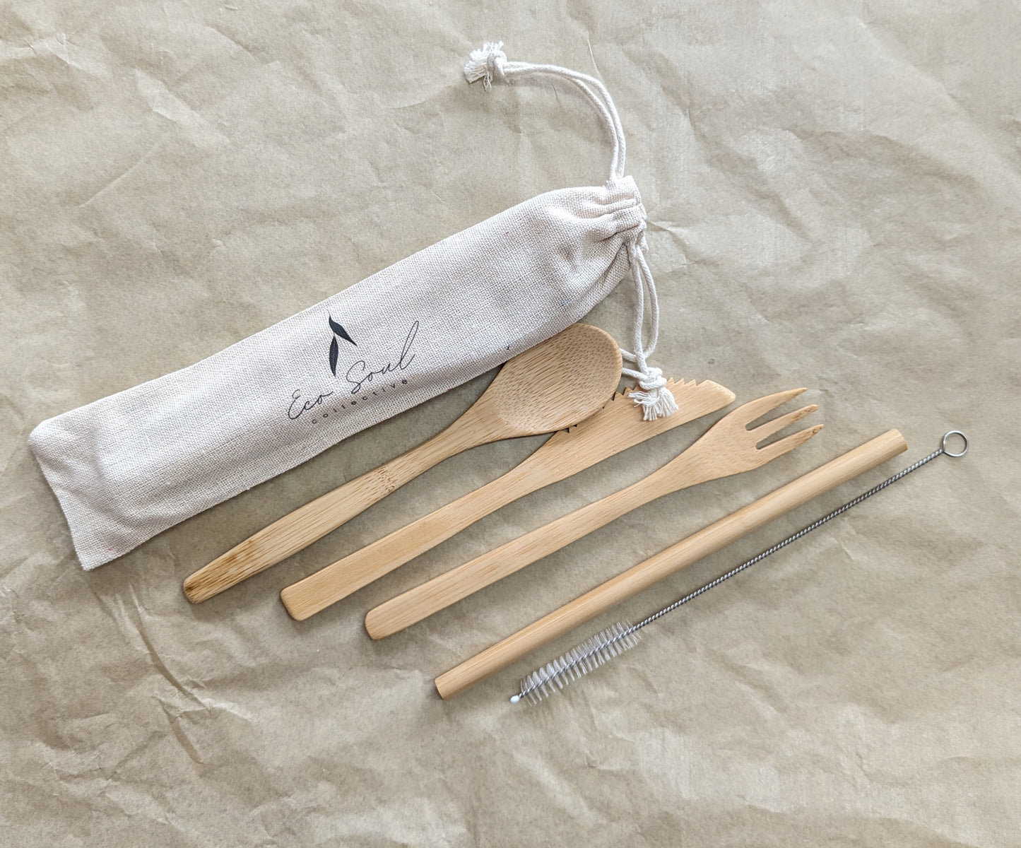 Eco Soul Collective Bamboo Cutlery Set