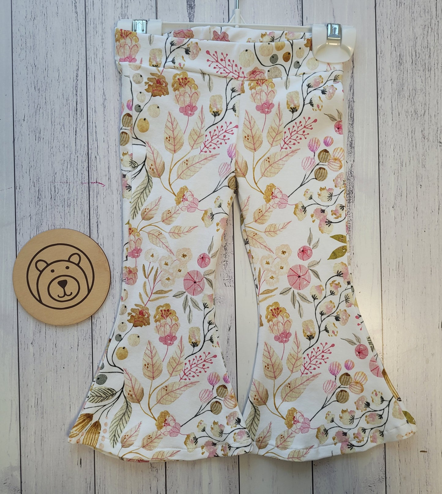 Flares - white with floral