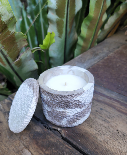 Textured Concrete Coco Soy Candle