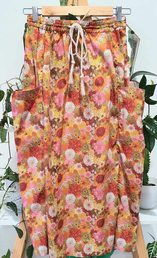 Waratah Skirt - Vibrant Floral Size Large