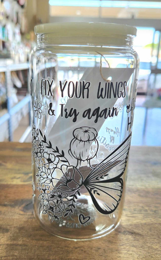 Libbey Glass Cup - Fix Your Wings