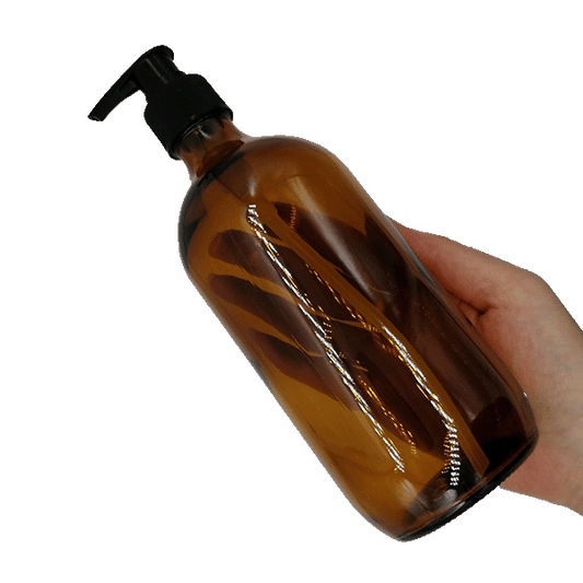 500ml Amber Glass Pump Bottle