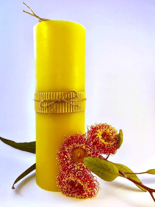 Beeswax candle - Extra-Tall pillar 21.5cm